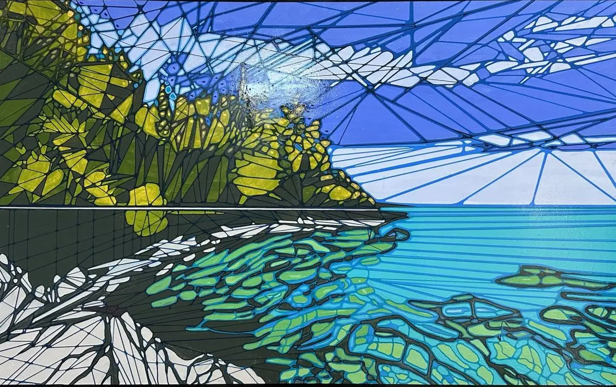 Shoreline in Glass by David Tomlin